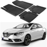 Oto Pandami Renault Megane 4 2016+ Uyumlu Paspas Seti PP858A1 - Siyah