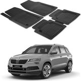 Oto Pandami Skoda Karoq 2017 + Uyumlu Paspas Seti PP068A1 - Siyah