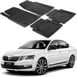 Oto Pandami Skoda Octavia 2012-2019 Uyumlu Paspas Seti PP893A1 - Siyah