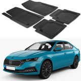 Oto Pandami Skoda Octavia 2020+ Uyumlu Paspas Seti PP894A1 - Siyah