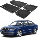 Oto Pandami Skoda Superb 1 Typ 3u 2001-2008 Uyumlu Paspas Seti PP897A1 - Siyah