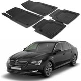 Oto Pandami Skoda Superb 3 Typ 3V 2015 Uyumlu Paspas Seti PP900A1 - Siyah