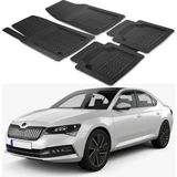 Oto Pandami Skoda Superb 3V 2020+ Uyumlu Paspas Seti PP901A1 - Siyah