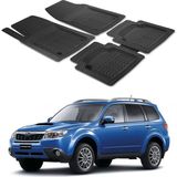 Oto Pandami Subaru Forester 2012-2019 Uyumlu Paspas Seti PP911A1 - Siyah