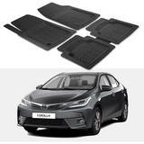 Oto Pandami Toyota Corolla E170 2012-2018 Uyumlu Paspas Seti PP943A1 - Siyah