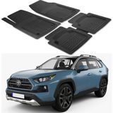 Oto Pandami Toyota Rav4 XA50 Adventure 2013-2019 Uyumlu Paspas Seti PP952A1 - Siyah