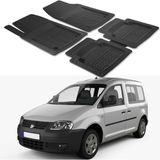 Oto Pandami Volkswagen Caddy 3 2003-2010 Uyumlu Paspas Seti PP994A1 - Siyah