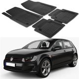 Oto Pandami Volkswagen Golf 6 2008-2012 Uyumlu Paspas Seti PP996A1 - Siyah
