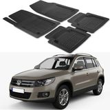 Oto Pandami Volkswagen Tiguan 2007 Uyumlu Paspas Seti PP967A1 - Siyah