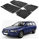 Oto Pandami Volvo V70 Typ S 2000 - 2007 Sw Uyumlu Paspas Seti PP026A1 - Siyah