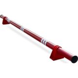Oto Park Araç Stoperi Polikarbon Ayaklı Kırmızı 200 x 13 cm 70 mm