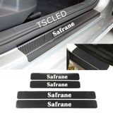 Oto Safrane Karbon Kapı Eşiği Koruma Sticker (4 Adet)