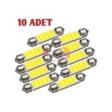 Oto Sofit Cob Led Ampül 39 MM 10 Adet