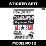 Oto Sticker Araba Cam Yazilari - Sticker Araba Cam Bagaj Uyumlu Et,Ket Kask Motosiklet Dolap Cam Uyumlu Yapiskan