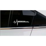 Oto Sticker Honda Sport Nabız Kalp Atışı Sticker 2 Adet