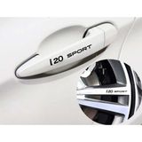 Oto Sticker Hyundai I20 Sport Kapı Kolu Ve Jant Sticker Seti 8 Ad - 15x6 - Siyah