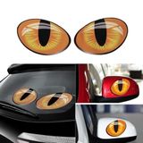 Oto Sticker Kedi Gözü 3D Arma Araba Logo Sağ - Sol 2 Adet (425370157)