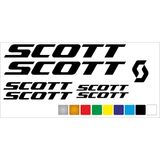 Oto Sticker Scott Bisiklet Kadro Sticker Seti Premium Kalite - Sarı - Çoklu