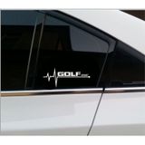 Oto Sticker Volkswagen Golf Vw Nabız Kalp Atışı Sticker 2 Adet