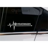 Oto Sticker Vw Volkswagen Nabız Kalp Atışı Sticker 2 Adet (475812550)