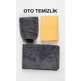 Oto Temizlik Mikrofiber Oto Yıkama Paketi Araç Kurulama Havlusu Cam Bezi Araba Yıkama Eldiveni Seti