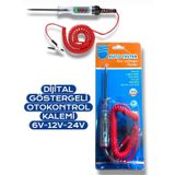 Oto Test Kontrol Kalemi Dijital Ölçüm 6-24V