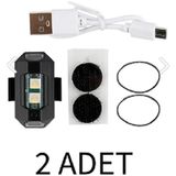 Oto Tuning Rgb Drone Bisiklet Uçak Motosiklet Otomotiv 2 Adet Mini Çakar LED Lamba
