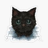 Oto Ufak Bebek Kedi Araba Sticker Etiket Renkli V2