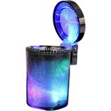 Oto Uzay 7 Renkli Işıklı Küllük PBT Malzemeden Üretilmiş Araç İçi Aksesuar Ergonomik Kullanım İçin ICKU51