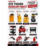 Oto Yıkama Kurulum Paketi 200 Bar Soğuk Yıkama Makinesi 50Lt Kompresör Islak Kuru Süpürge Full