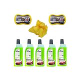 Oto Yıkama Seti Ebrayn 5 Adet 1 Litre Oto Şampuanı + 2 Adet Sünger + 1 Adet 40X40 cm Microfiber Bez