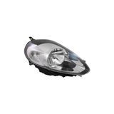 Oto101 Fiat Punto Evo Ön Far Elektrikli Motorlu Krom LED Sol 10-12
