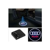 Otoaction OTOACTİON Audi Pilli Yapıştırmalı Kapı Altı Led Logo 2 Adet Uyumlu