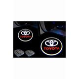 Otoaction Toyota Araçlar İçin Pilli Yapıştırmalı Fotoselli Kapı Altı LED Logo Işık