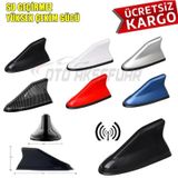 Otoaksefuar Hyundai Accent Era Uyumlu Elektrikli Köpek Balığı Shark Anten parlak-siyah