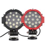 OtoÇizgi 17 Cm Yuvarlak 17 led Off Road Sis Lambası Kırmızı Siyah OtoÇizgi