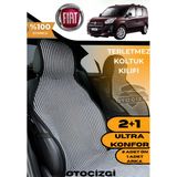 OtoÇizgi Fiat Doblo Uyumlu Siyah Kilim Tipi Terletmez Koltuk Kılıfı 2+1 Ultra Konfor Seti