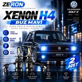 OtoÇizgi Golf Xenon H4 Buz Mavi LED Far Ampulü 12V 2 Adet Yüksek Aydınlatma Kolay Montaj