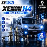 OtoÇizgi Renault Kangoo Xenon H4 Buz Mavi LED Far Ampulü 12V - 2 Adet Yüksek Aydınlatma Kolay Montaj
