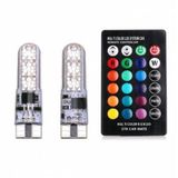 OtoÇizgi Uzaktan Kumandalı Çakar Lamba T10 18 Led Rgb Park Lambası 2 Adet OtoÇizgi