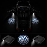 OtoÇizgi Volkswagen Kapı Altı Logo Projektör LED Işığı 2\'li Set Pilli Kablosuz Kapı Karşılama Lambası
