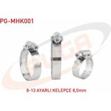 Otoco Hortum Kelepçesi Ayarlı 8-13 / 8,5mm
