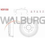 Otoco Opel Astra F 1.4i - 1.6i 1991-1998 Fren Kampanası Arka 4 Delik 228X57X200X58 568058