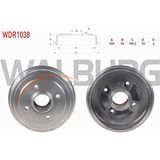 Otoco Renault 21 1.7 1986-1993 Fren Kampanası Arka 4 Delik 7700757354|7700783392|6 776 937|34 21 6 776 937
