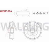 Otoco Renault Clıo Iı 1998-2005 Fren Kampanası Arka 4 Delik 234X51,92X203,3X75,9 7701205102
