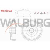 Otoco Renault Kangoo Fren Kampanası Arka Rulmanlı Abs Okuyuculu 4 Delik 272X61,93X228,5X89,2 432001501R