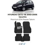 Otocraft Hyundai Getz Tb (2003-2006) Araca Özel 3D Havuzlu Eva Oto Paspas Full Set 5 Parça - Siyah