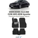 Otocraft Mercedes Cls 250 C218 (2011-2018) Araca Özel 3D Havuzlu Eva Oto Paspas Full Set 5 Parça - Siyah