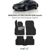 Otocraft Mercedes Cls 300 C218 (2011-2018) Araca Özel 3D Havuzlu Eva Oto Paspas Full Set 5 Parça - Siyah