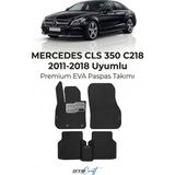 Otocraft Mercedes Cls 350 C218 (2011-2018) Araca Özel 3D Havuzlu Eva Oto Paspas Full Set 5 Parça - Siyah